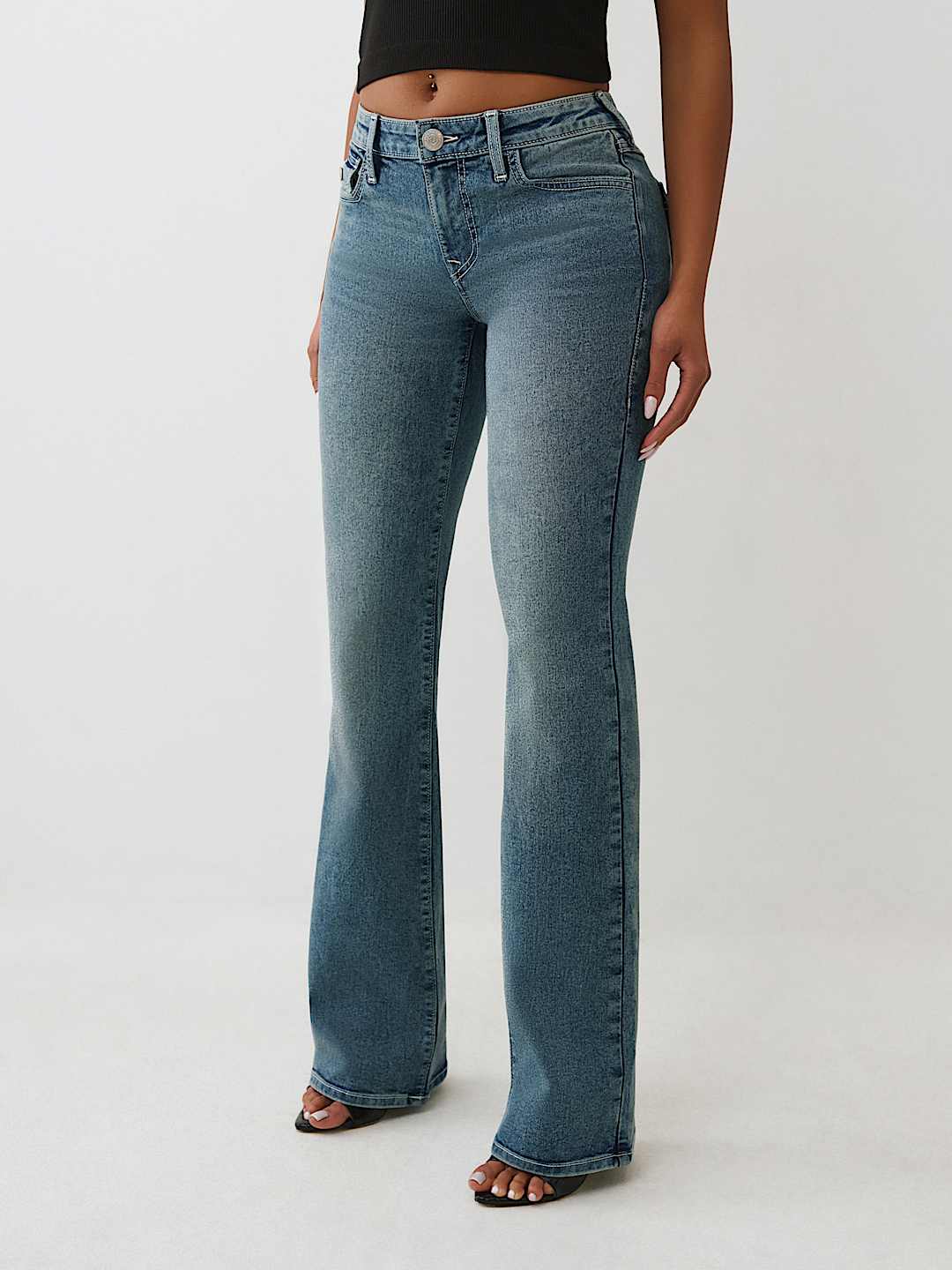 BECCA MID RISE BOOTCUT JEAN, image 3