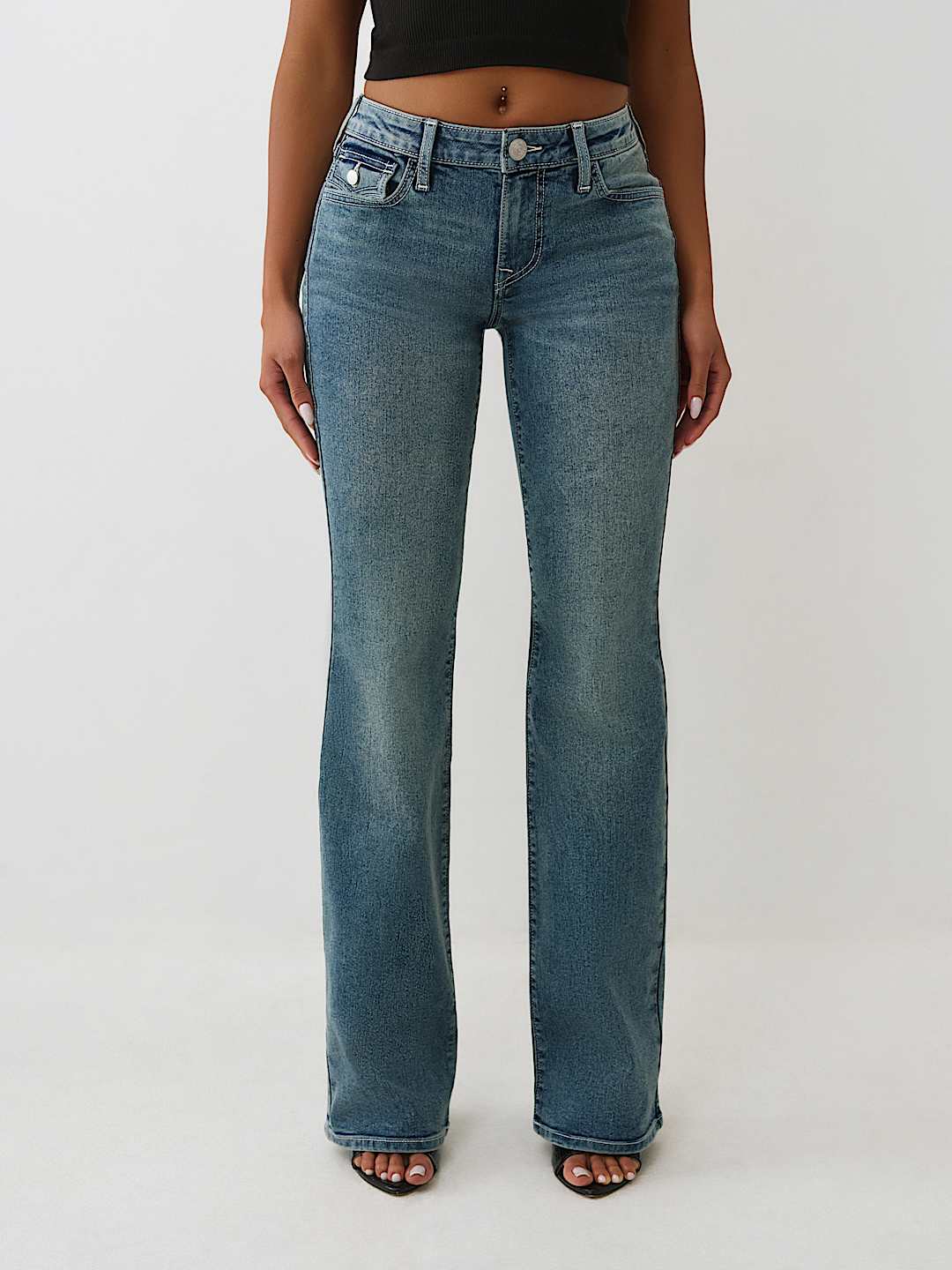 BECCA MID RISE BOOTCUT JEAN, image 1