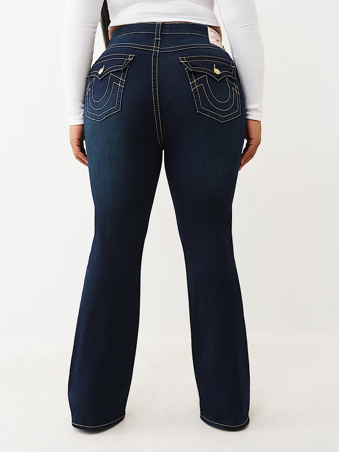 PLUS BECCA MID RISE BIG T BOOTCUT JEAN, image 5