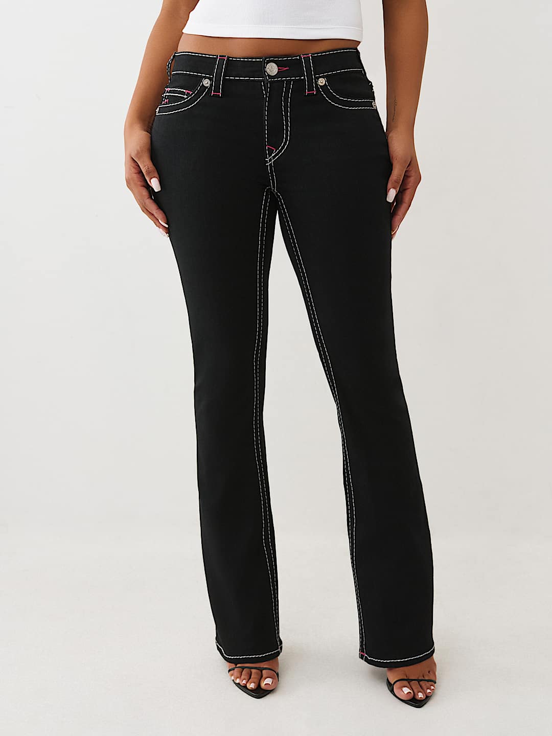 BECCA MID RISE BIG T&nbsp;BOOTCUT JEAN, image 1