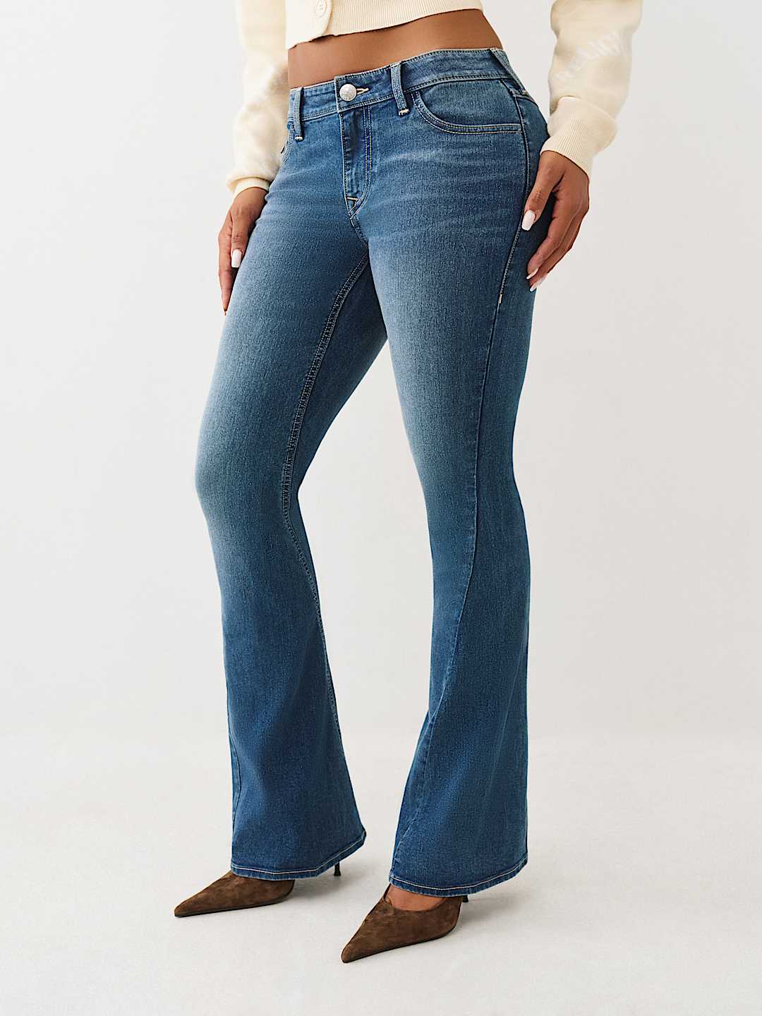 JOEY MID RISE FLAP FLARE JEAN, image 3