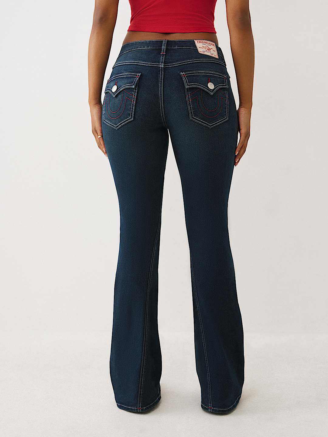 JOEY MID RISE FLARE JEAN - DARK MOUTAINSIDE WASH | True Religion
