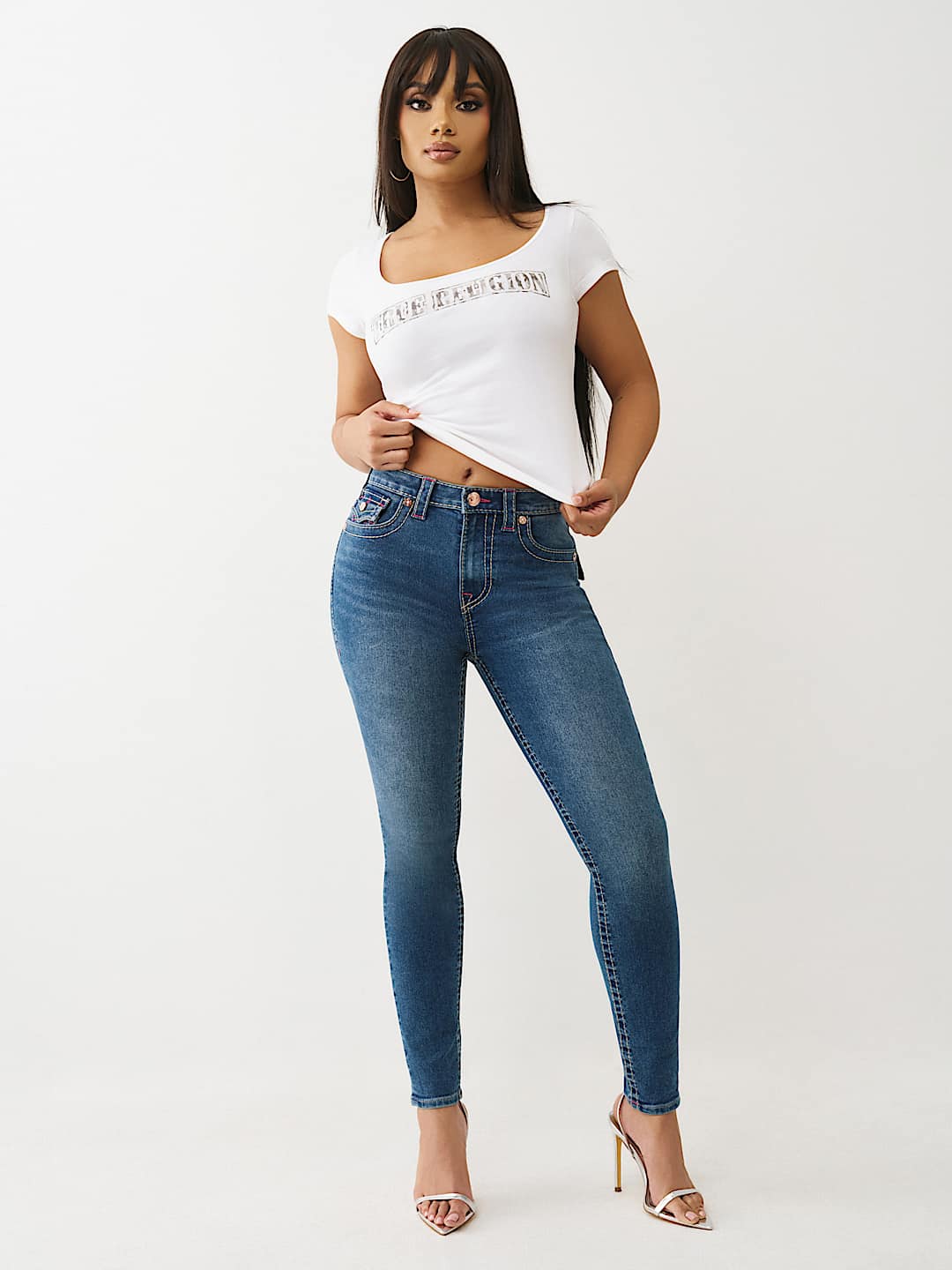 HALLE HIGH RISE BIG T SUPER SKINNY JEAN, image 3