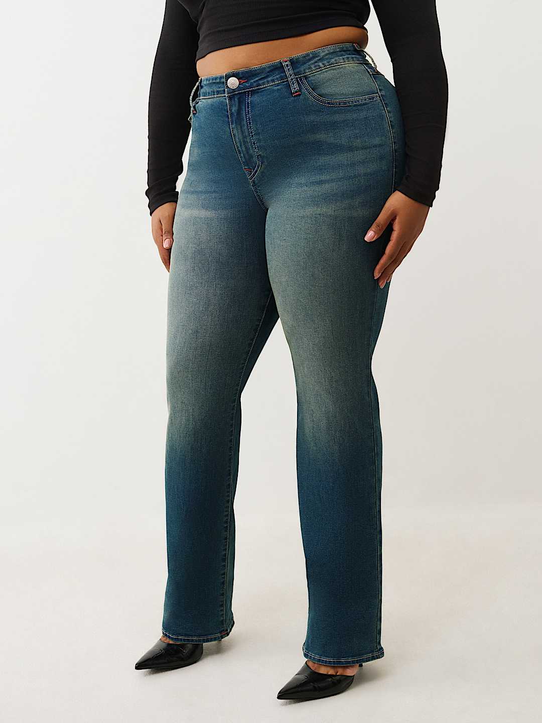 PLUS BILLIE MID RISE STRAIGHT JEAN, image 4