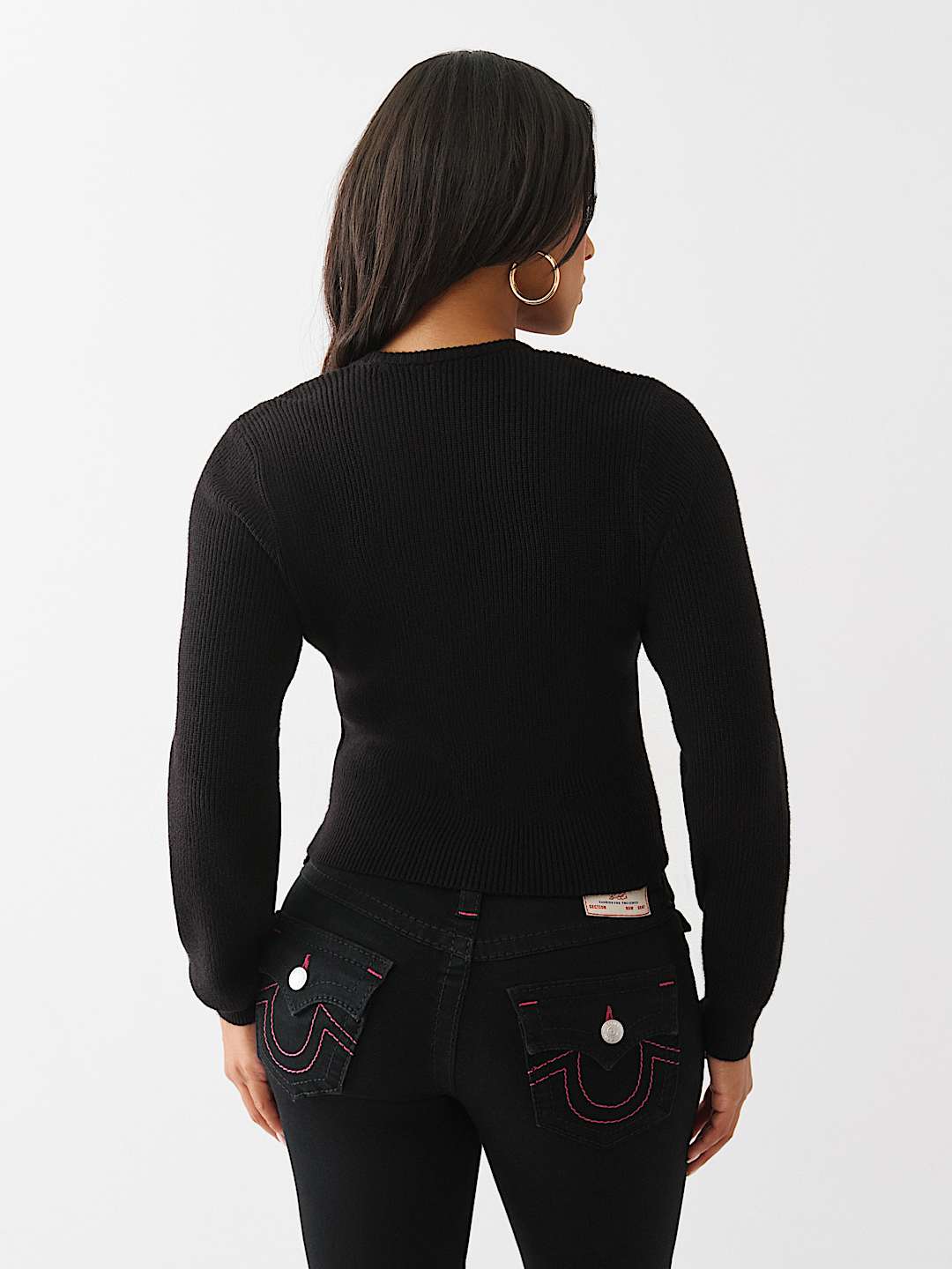 RIBBED SQUARE NECK SWEATER, image 5