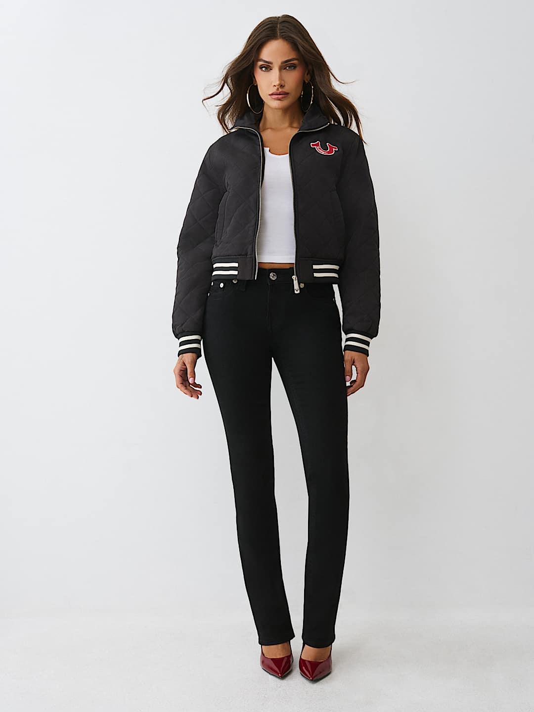 HORSESHOE QUILTED BOMBER JACKET, image 2
