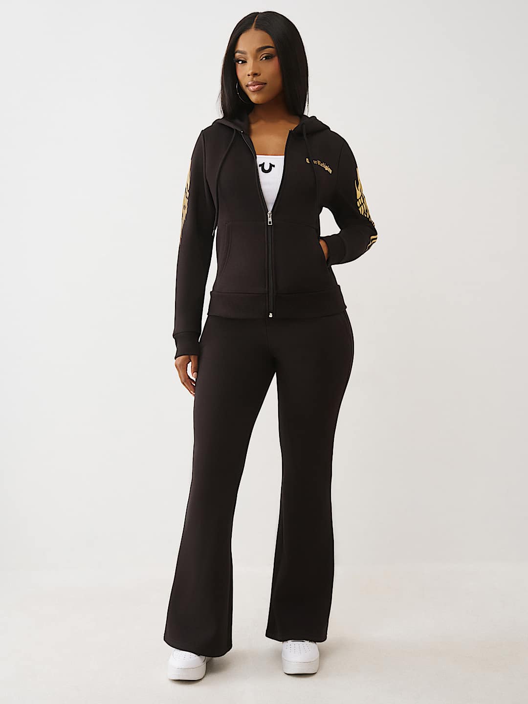 WINGED LOGO ZIP HOODIE, image 3