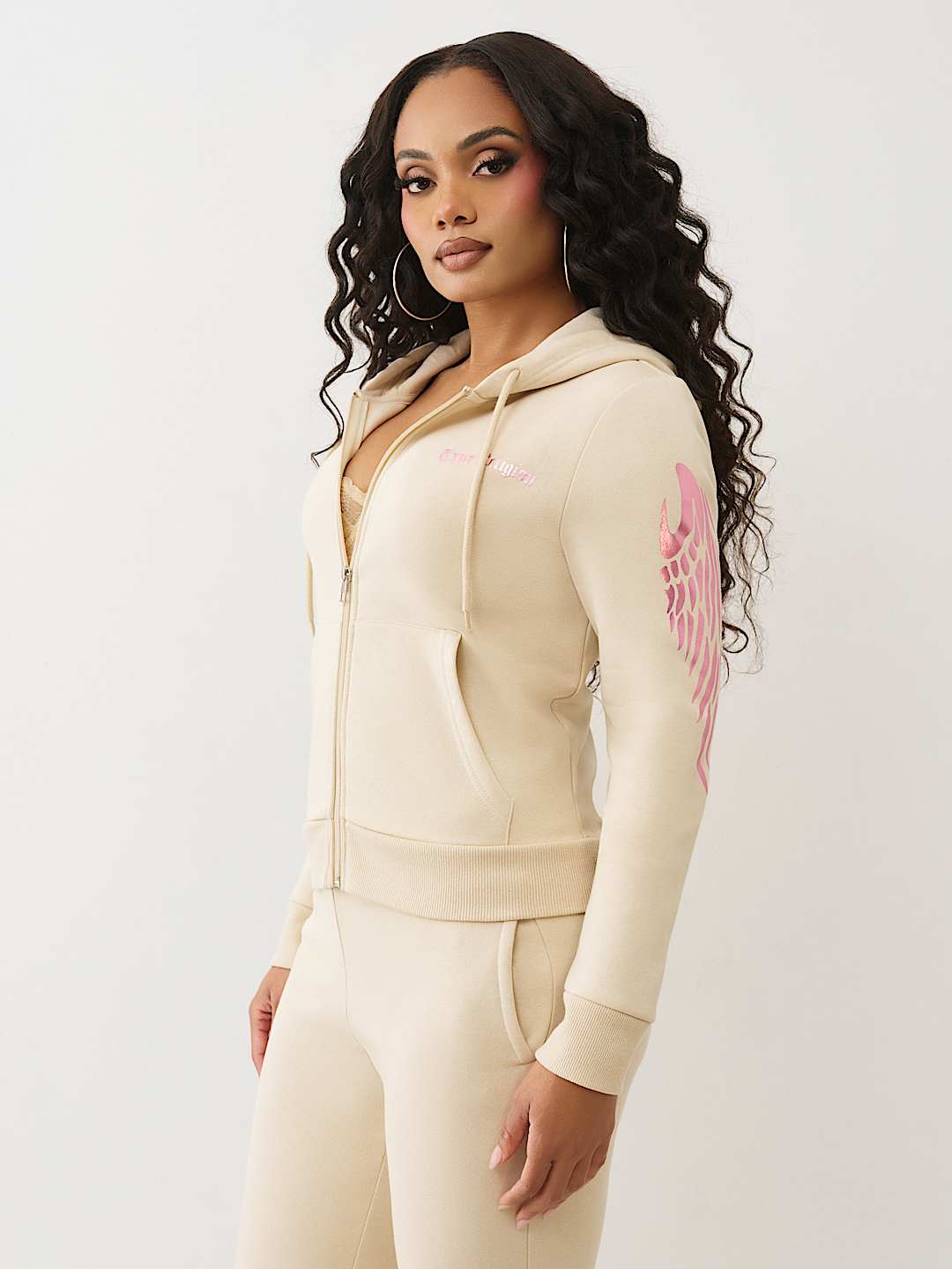 WINGED LOGO ZIP HOODIE, image 5