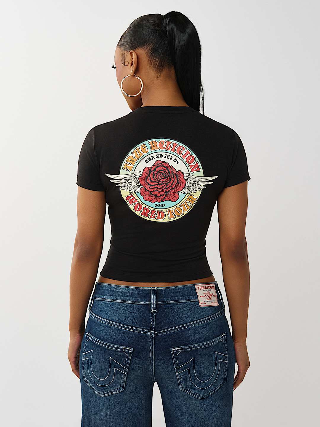 ROSE NOTCH BABY TEE, image 6