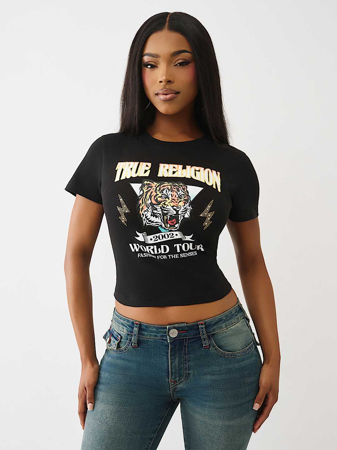TIGER GRAPHIC BABY TEE, image 2