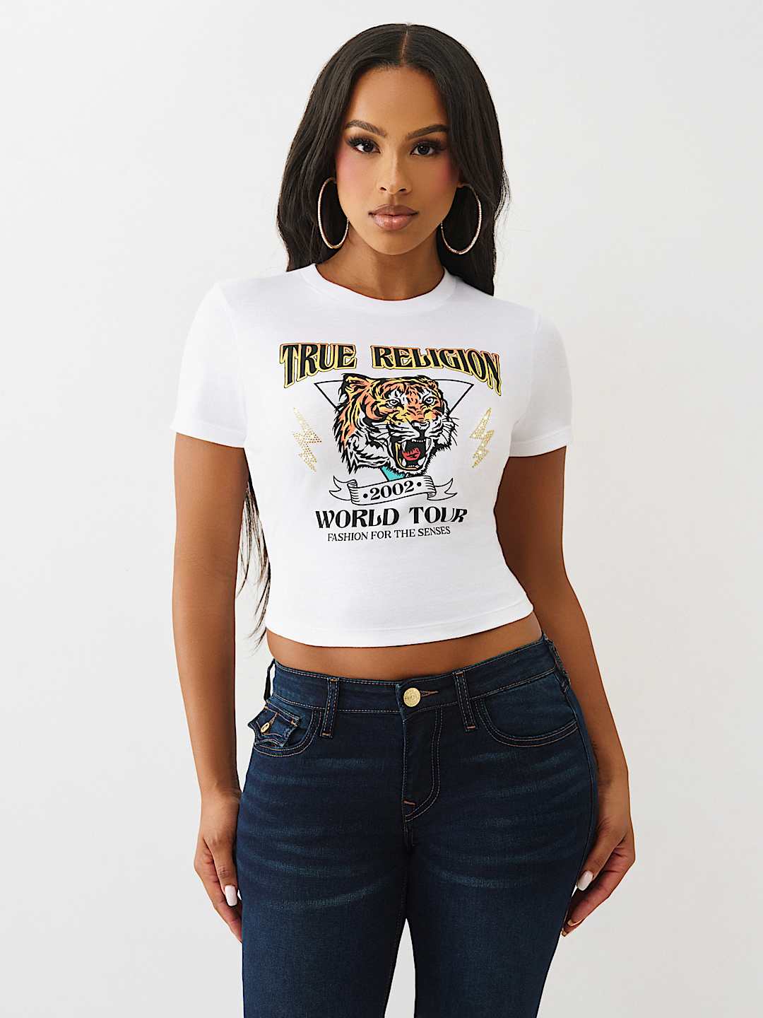 TIGER GRAPHIC BABY TEE, image 2