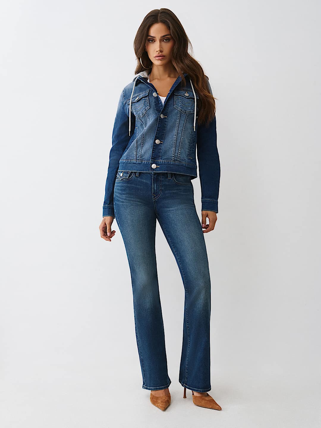 CHAQUETA DE MEZCLILLA CON CAPUCHA, image 2