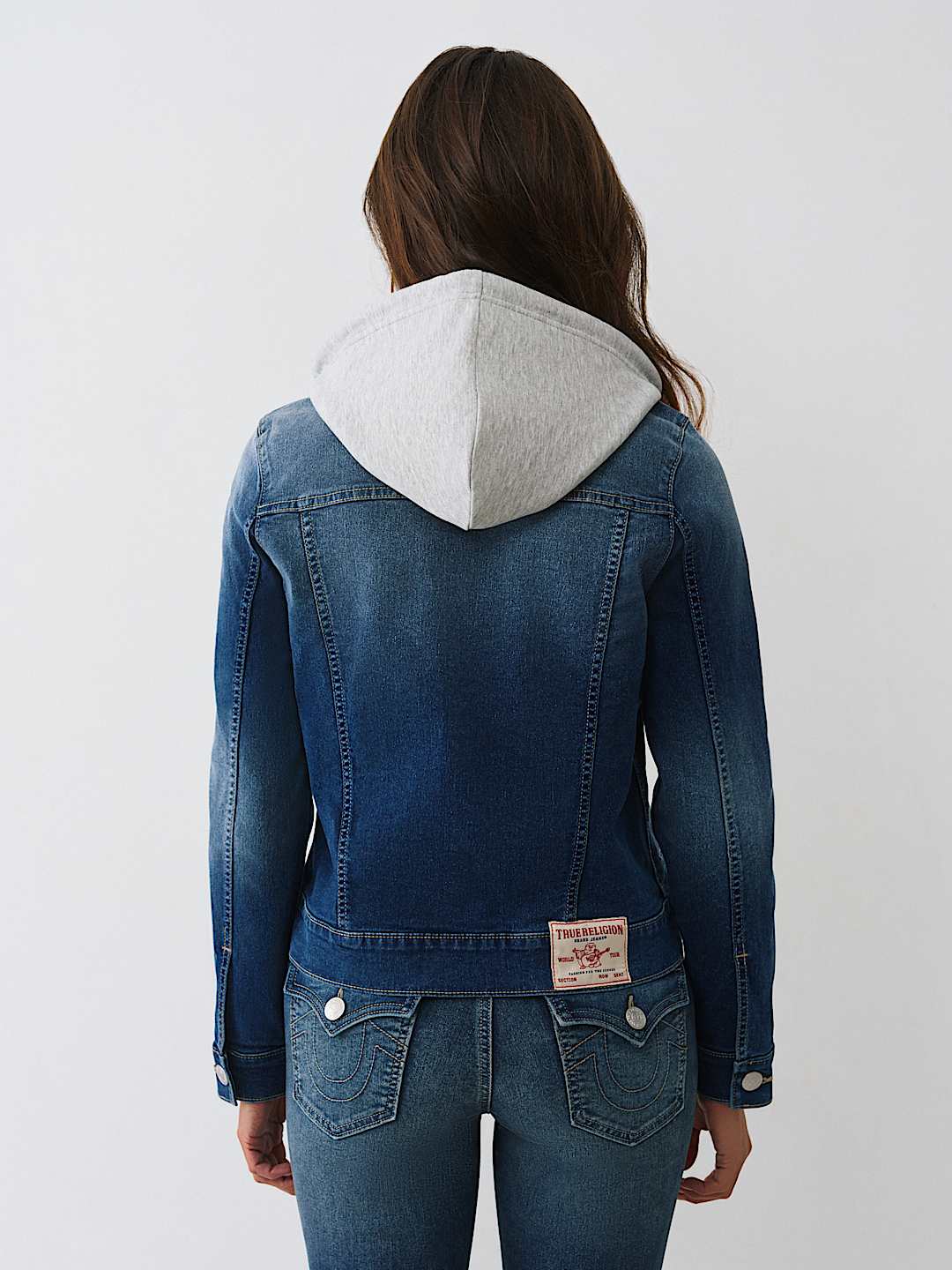 CHAQUETA DE MEZCLILLA CON CAPUCHA, image 5