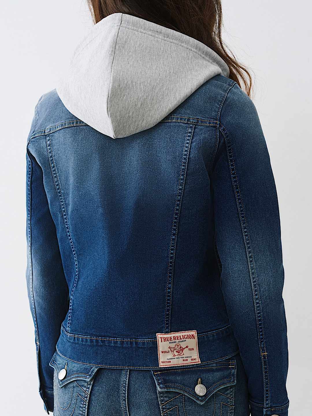 CHAQUETA DE MEZCLILLA CON CAPUCHA, image 6