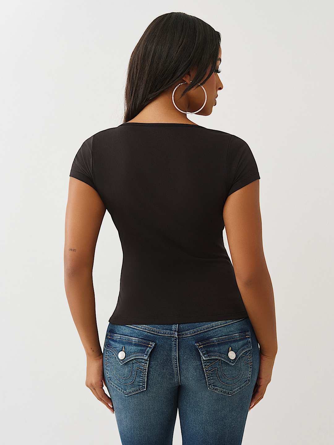 CAMO LOGO SQUARE NECK TOP, image 5