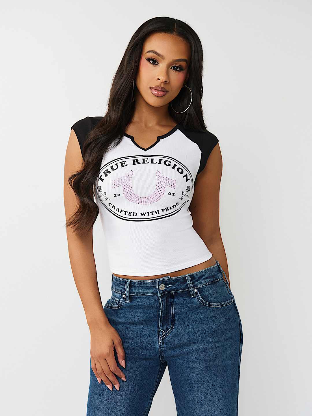 HORSESHOE ROSE BABY TEE, image 2