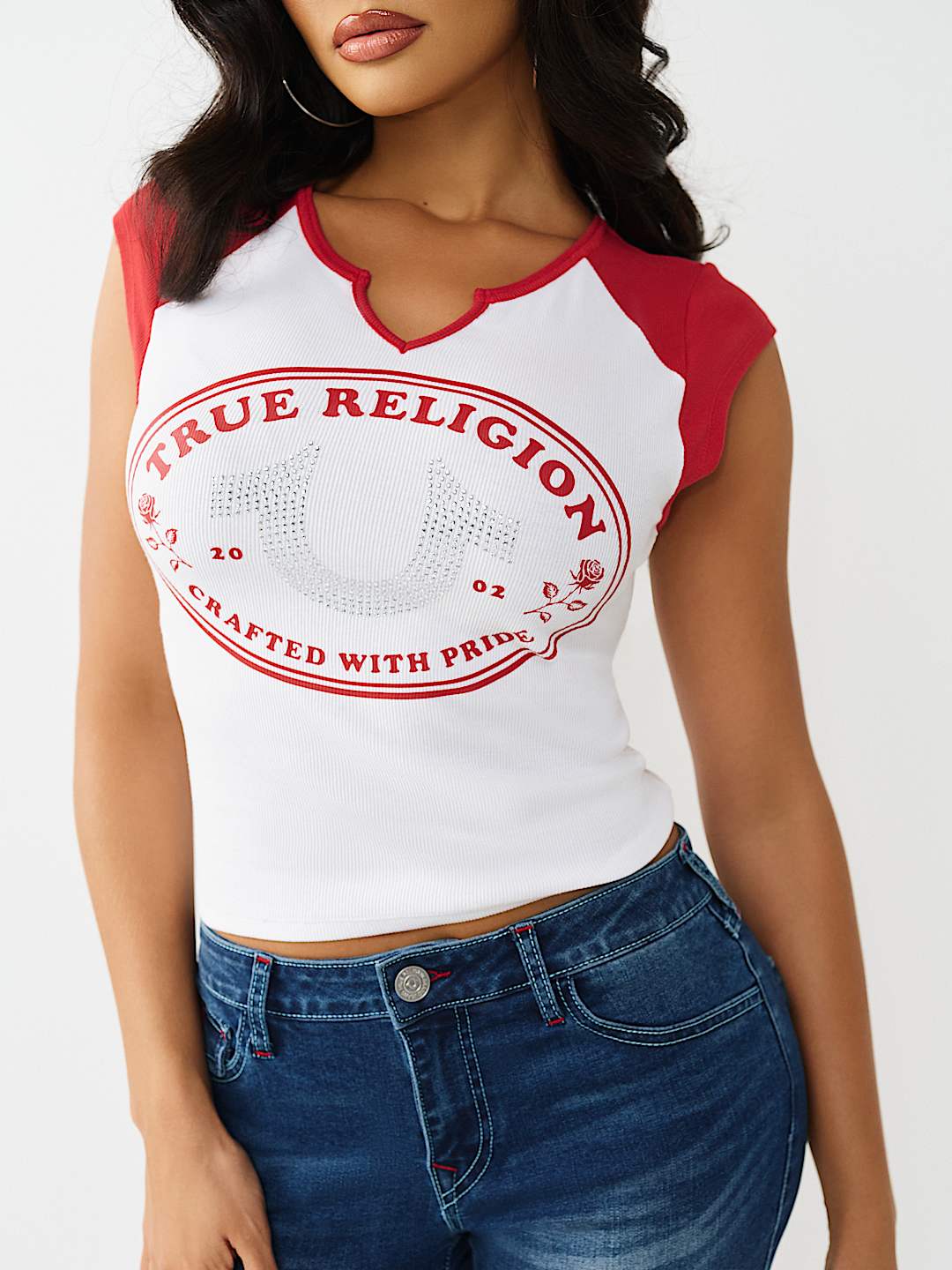 HORSESHOE ROSE BABY TEE, image 1