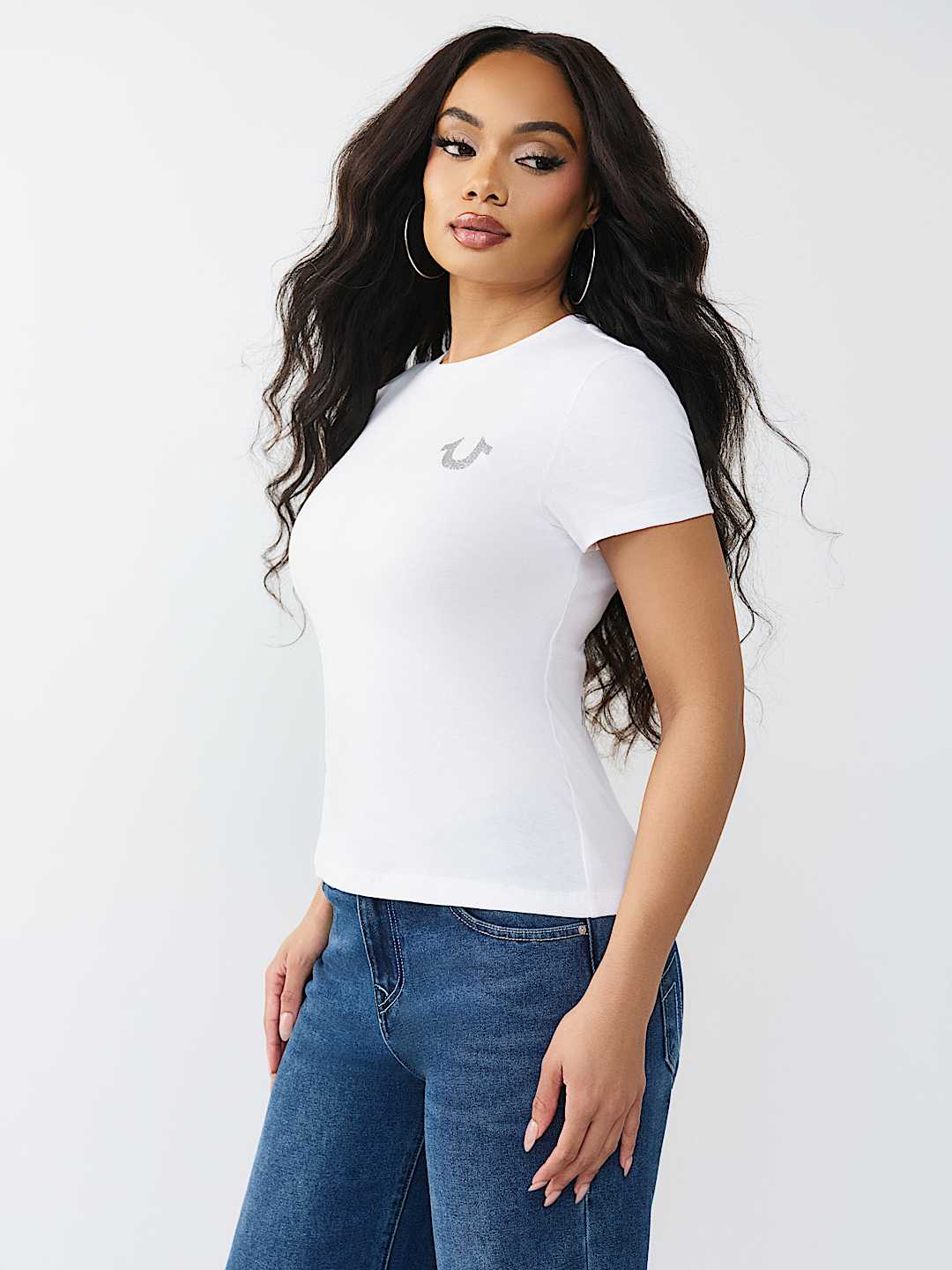 CAMISETA CL&Aacute;SICA CON BRILLOS, image 4