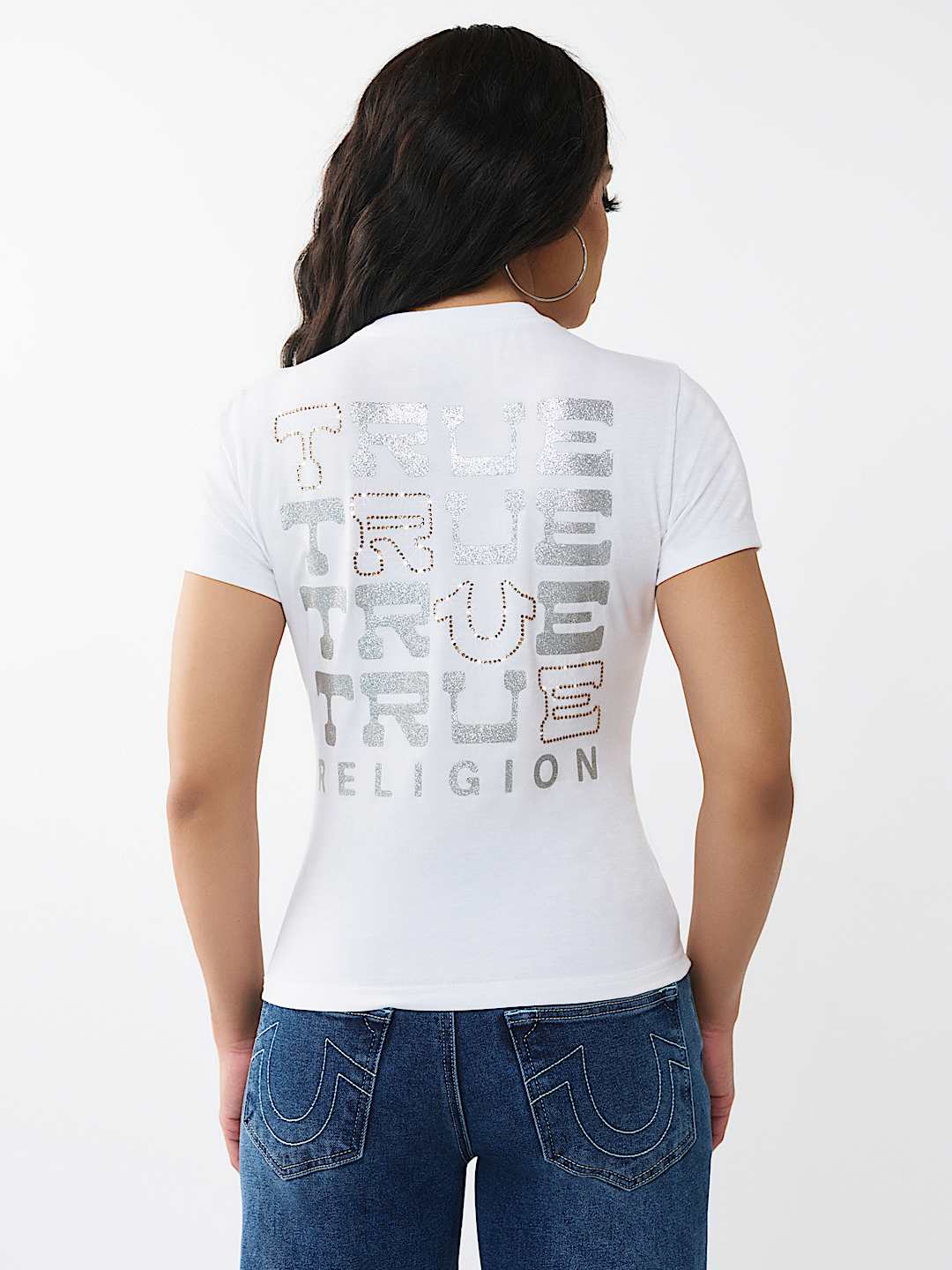 CAMISETA CL&Aacute;SICA CON BRILLOS, image 6