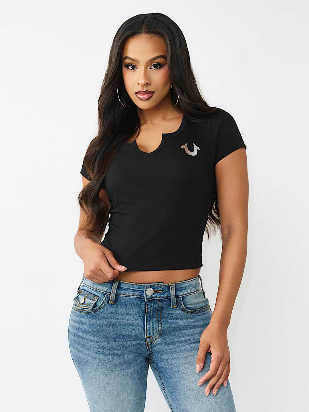 TIGER LOGO RELAXED SHRUNKEN TEE, image 2