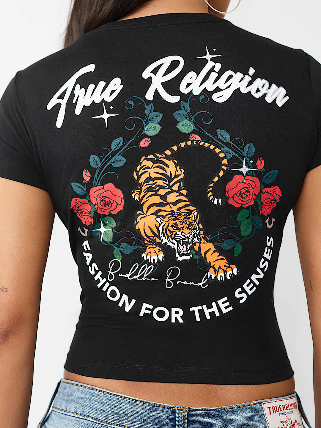TIGER LOGO RELAXED SHRUNKEN TEE, image 1