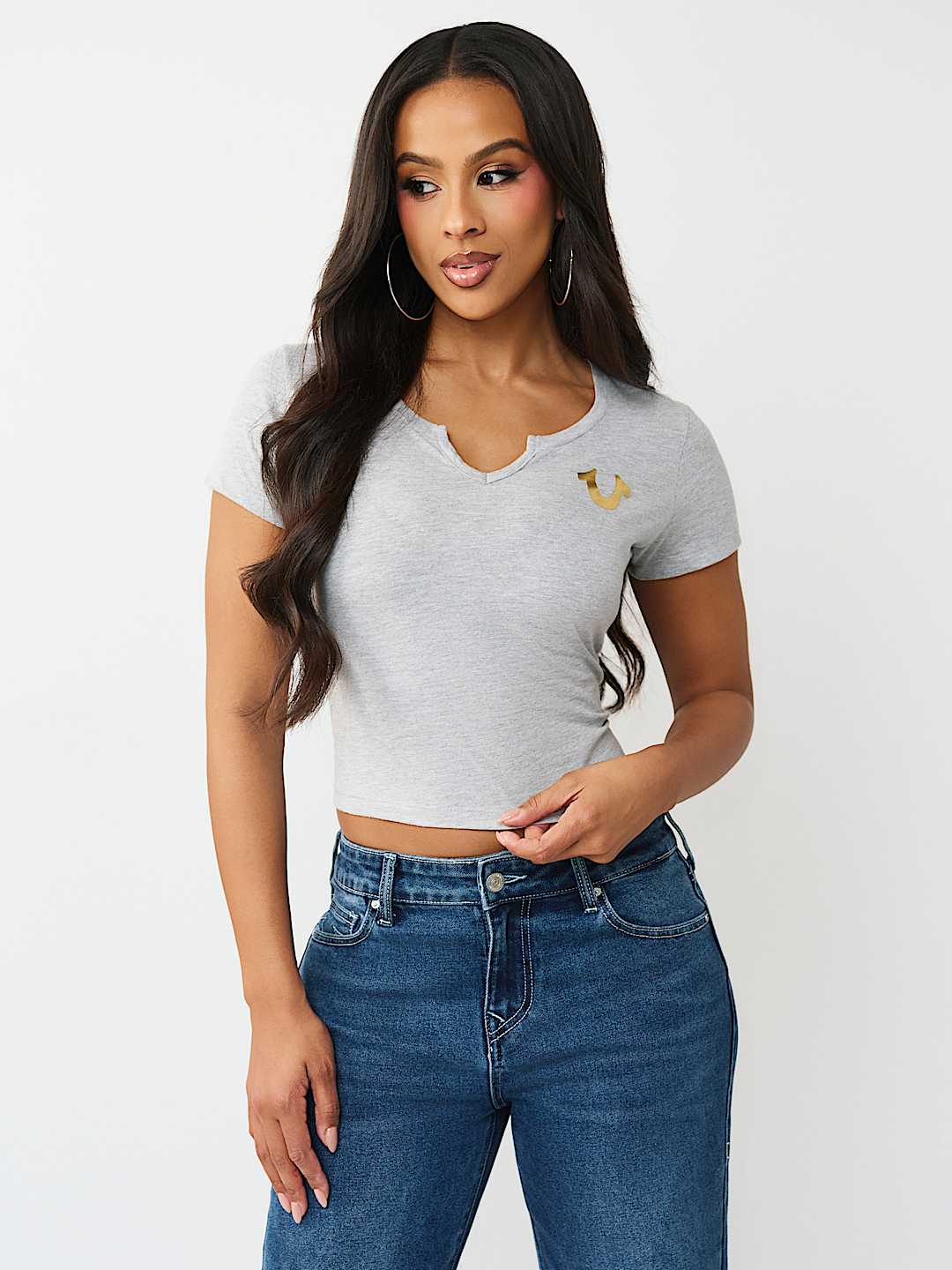 TIGER LOGO RELAXED SHRUNKEN TEE, image 2