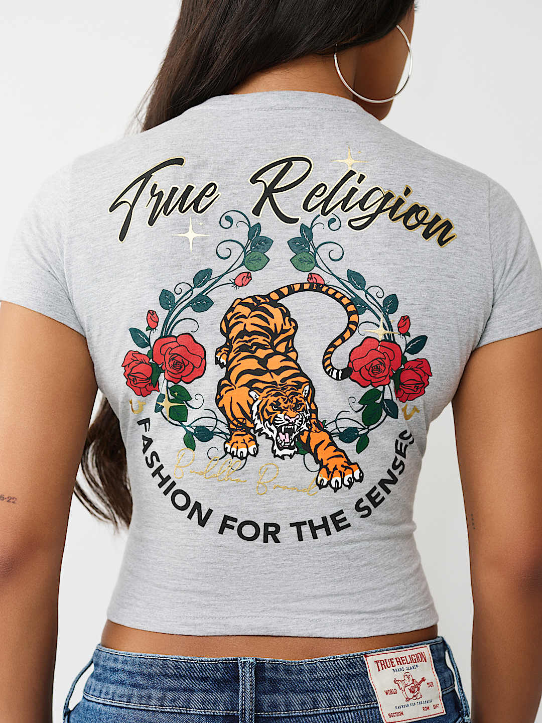 TIGER LOGO RELAXED SHRUNKEN TEE, image 1