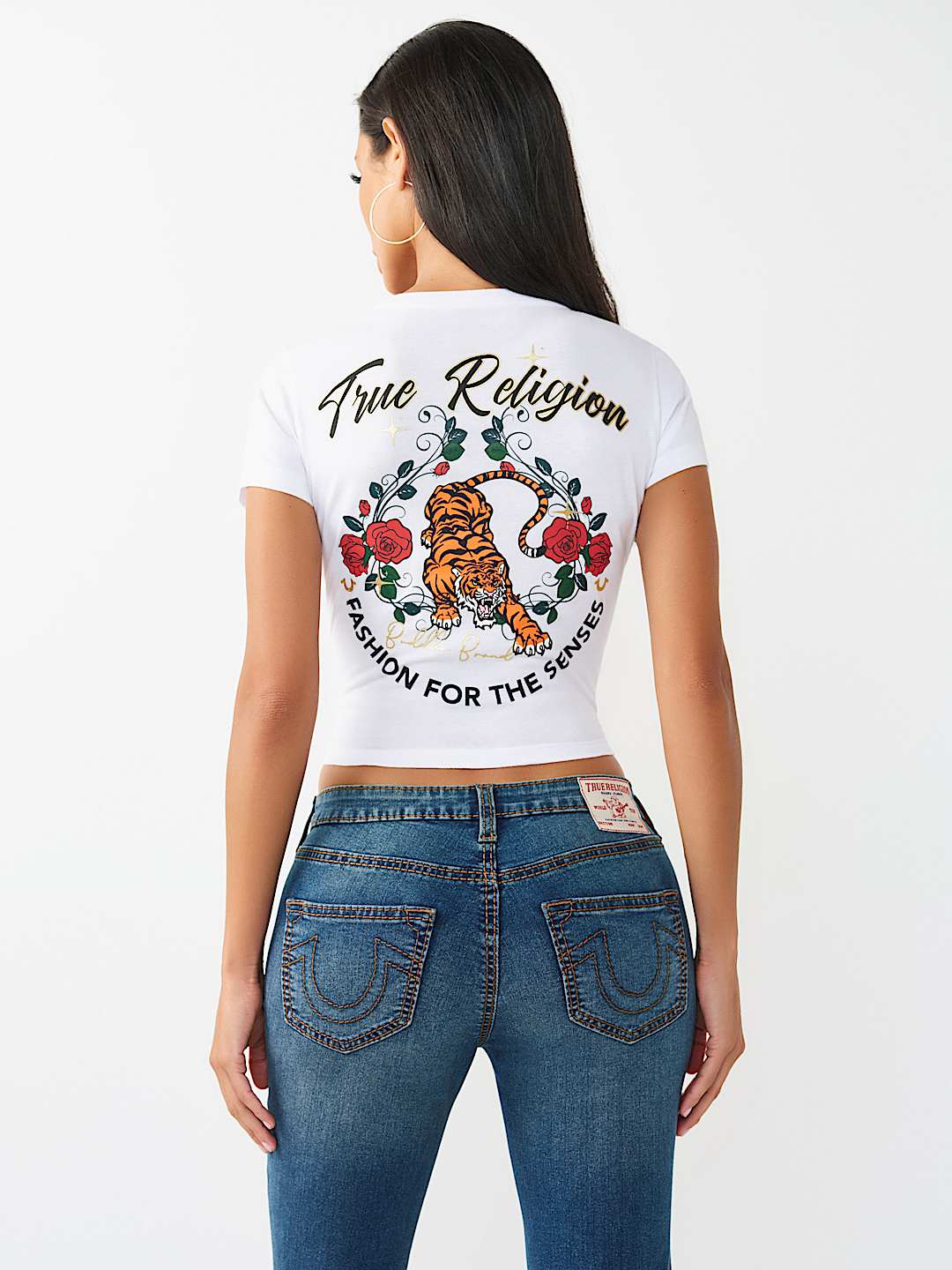 TIGER LOGO RELAXED SHRUNKEN TEE, image 6