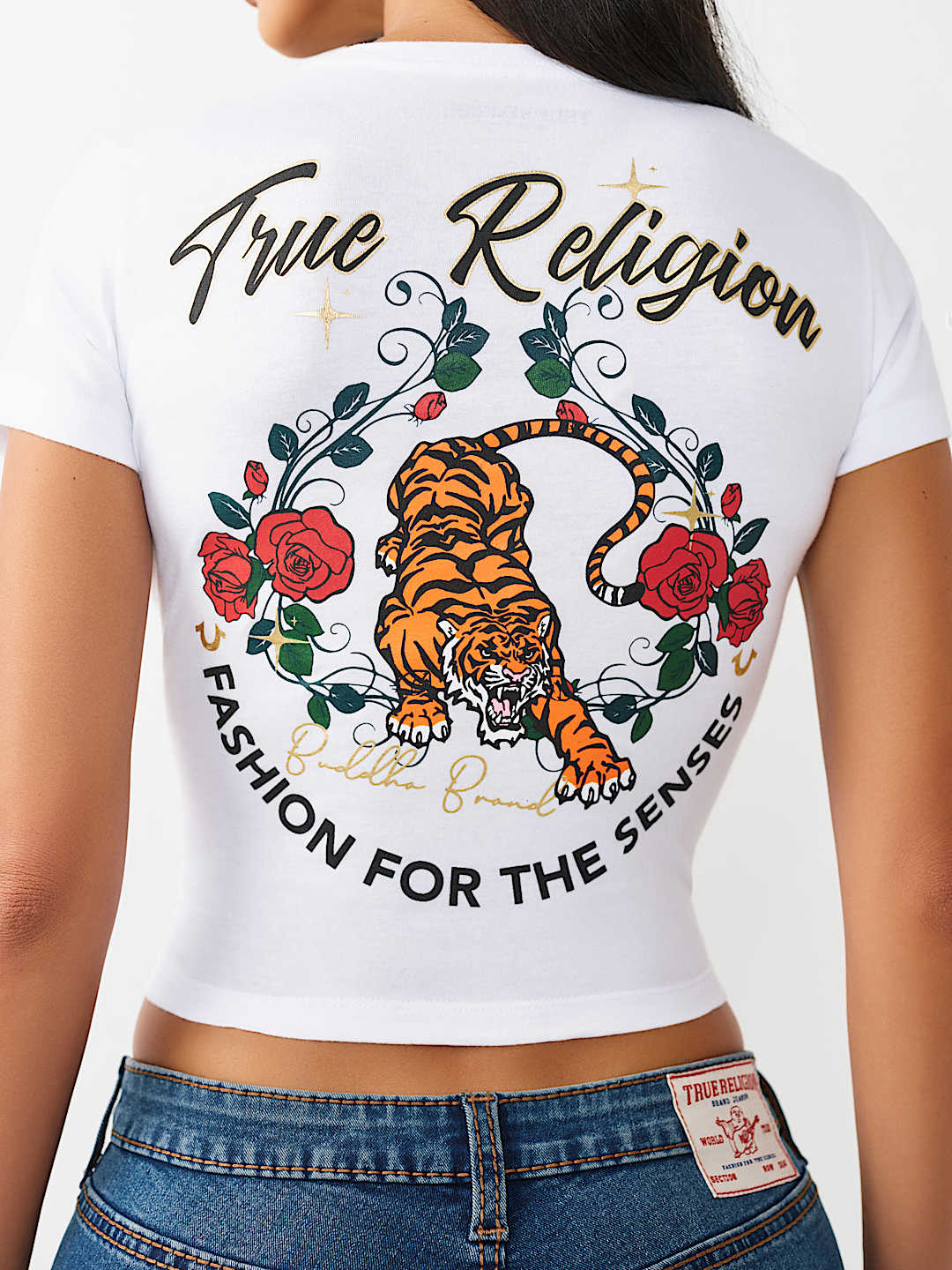 TIGER LOGO RELAXED SHRUNKEN TEE, image 1