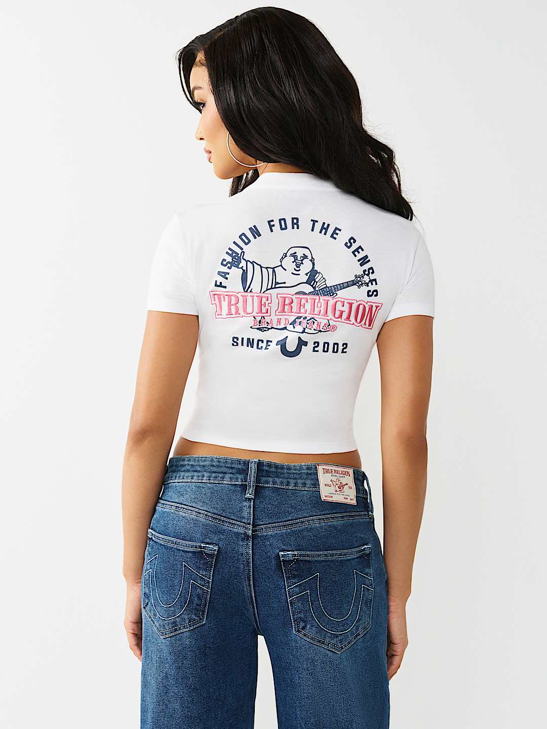 CAMISETA RELAJADA RECORTADA CON BUDDHA, image 6