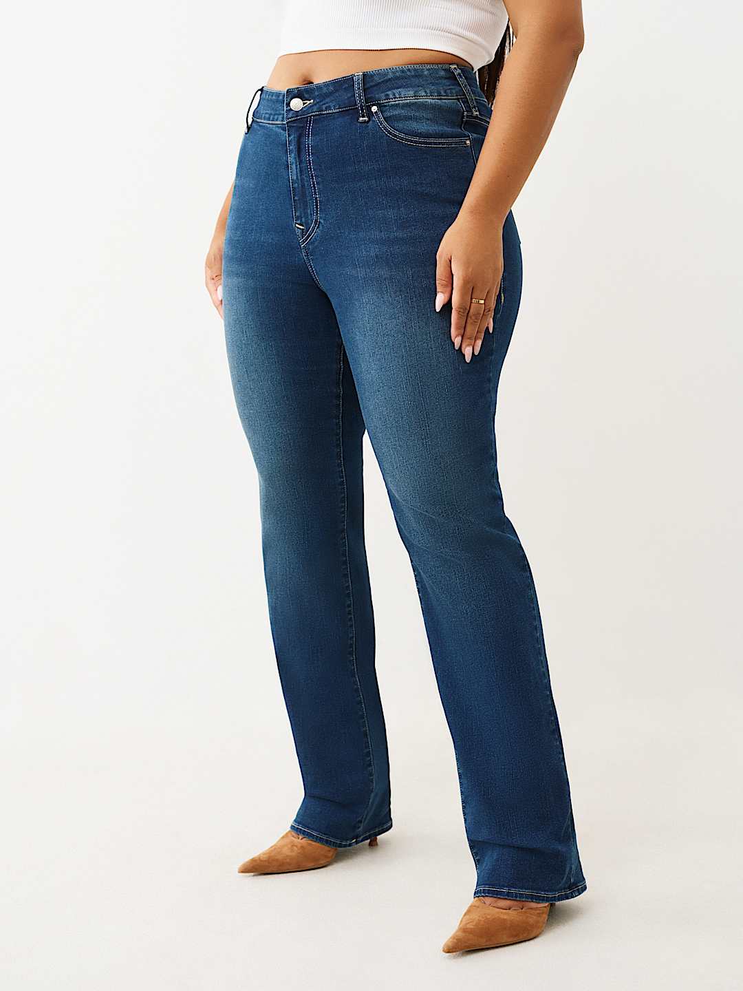PLUS BILLIE MID RISE STRAIGHT JEAN, image 4