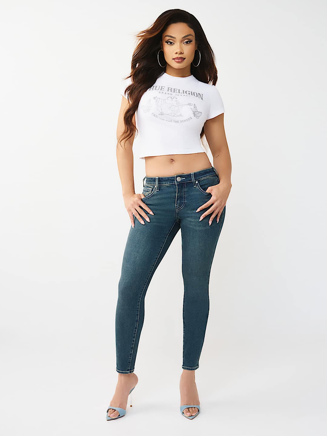 JEANS SKINNY CURVIL&Iacute;NEOS JENNIE DE TIRO MEDIO, image 3