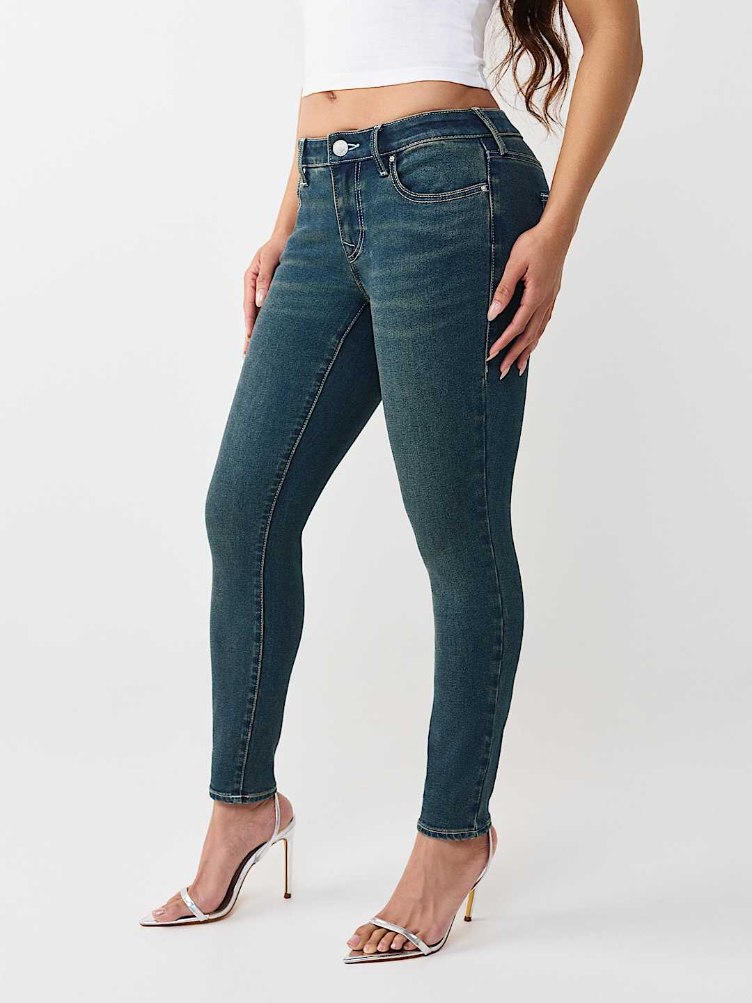 JEANS SKINNY CURVIL&Iacute;NEOS JENNIE DE TIRO MEDIO, image 4