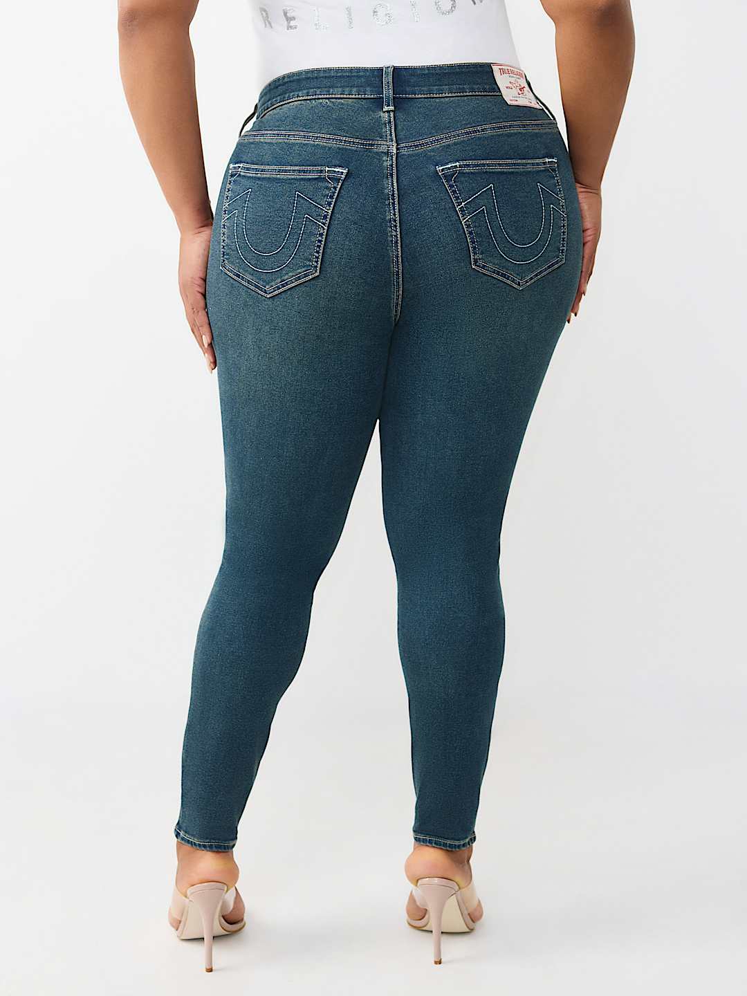 PLUS JENNIE MID RISE CURVY SKINNY JEAN, image 4