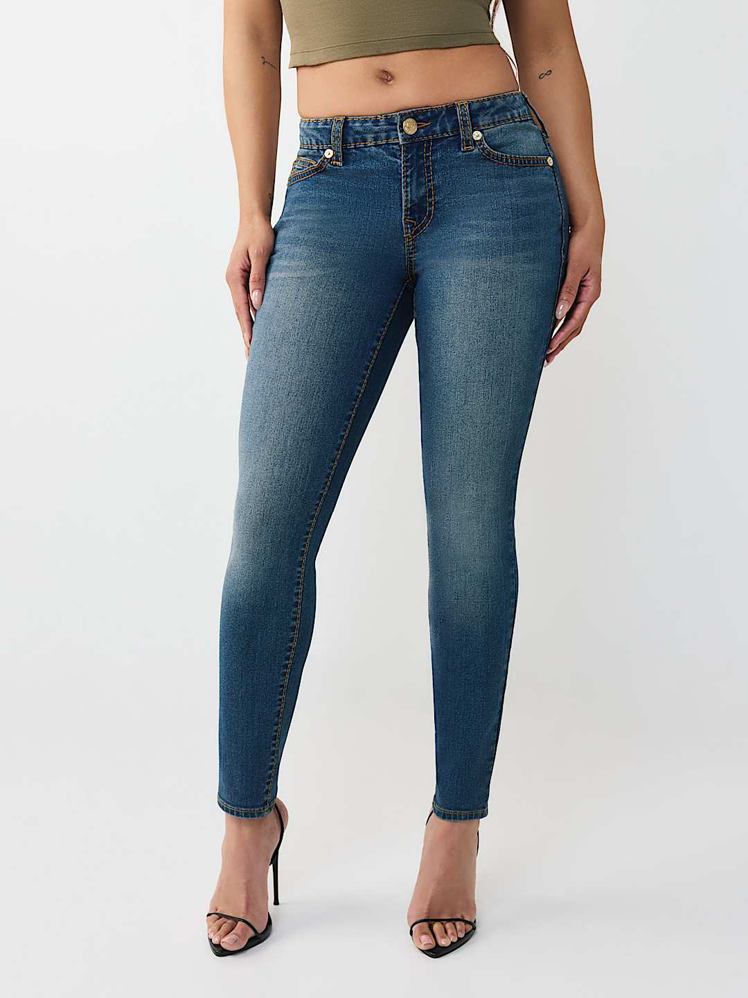 JENNIE MID RISE BIG T CURVY SKINNY JEAN, image 2