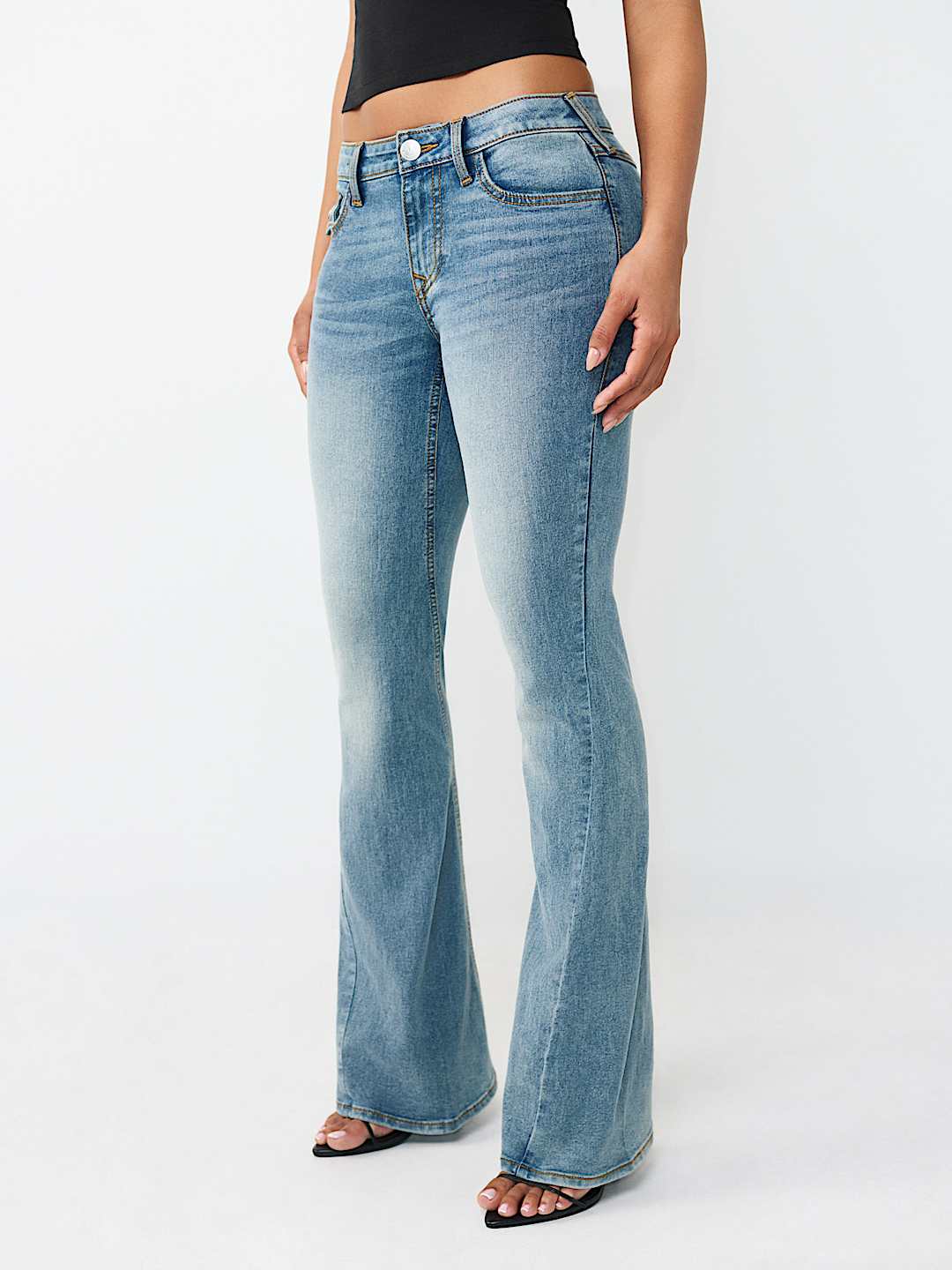 JOEY MID RISE FLAP FLARE JEAN, image 3