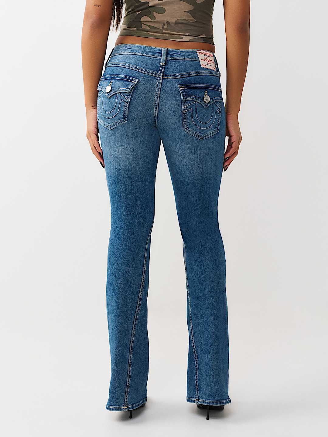 JOEY MID RISE FLAP FLARE JEAN, image 4