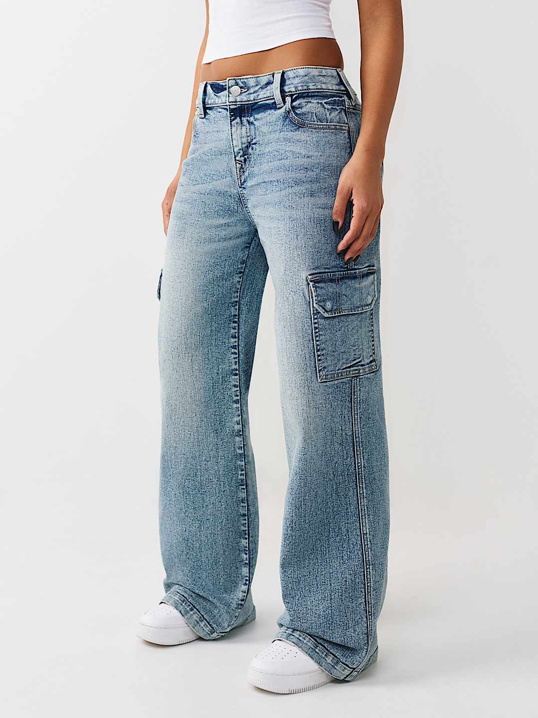 BOBBI MID RISE BAGGY CARGO JEAN, image 3