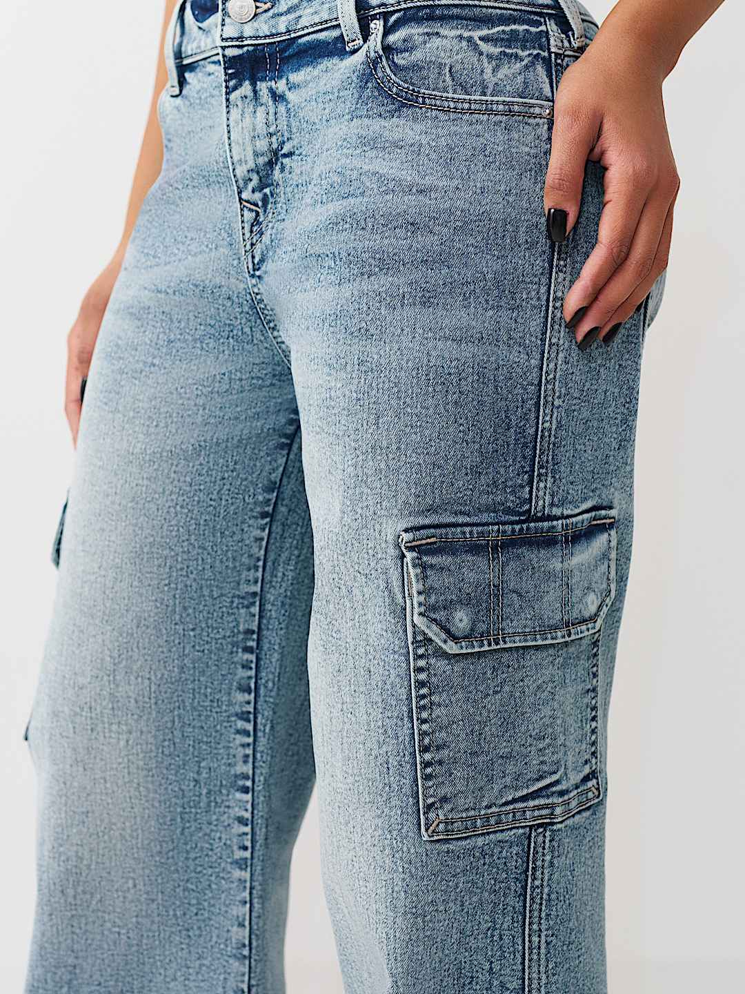 BOBBI MID RISE BAGGY CARGO JEAN, image 5