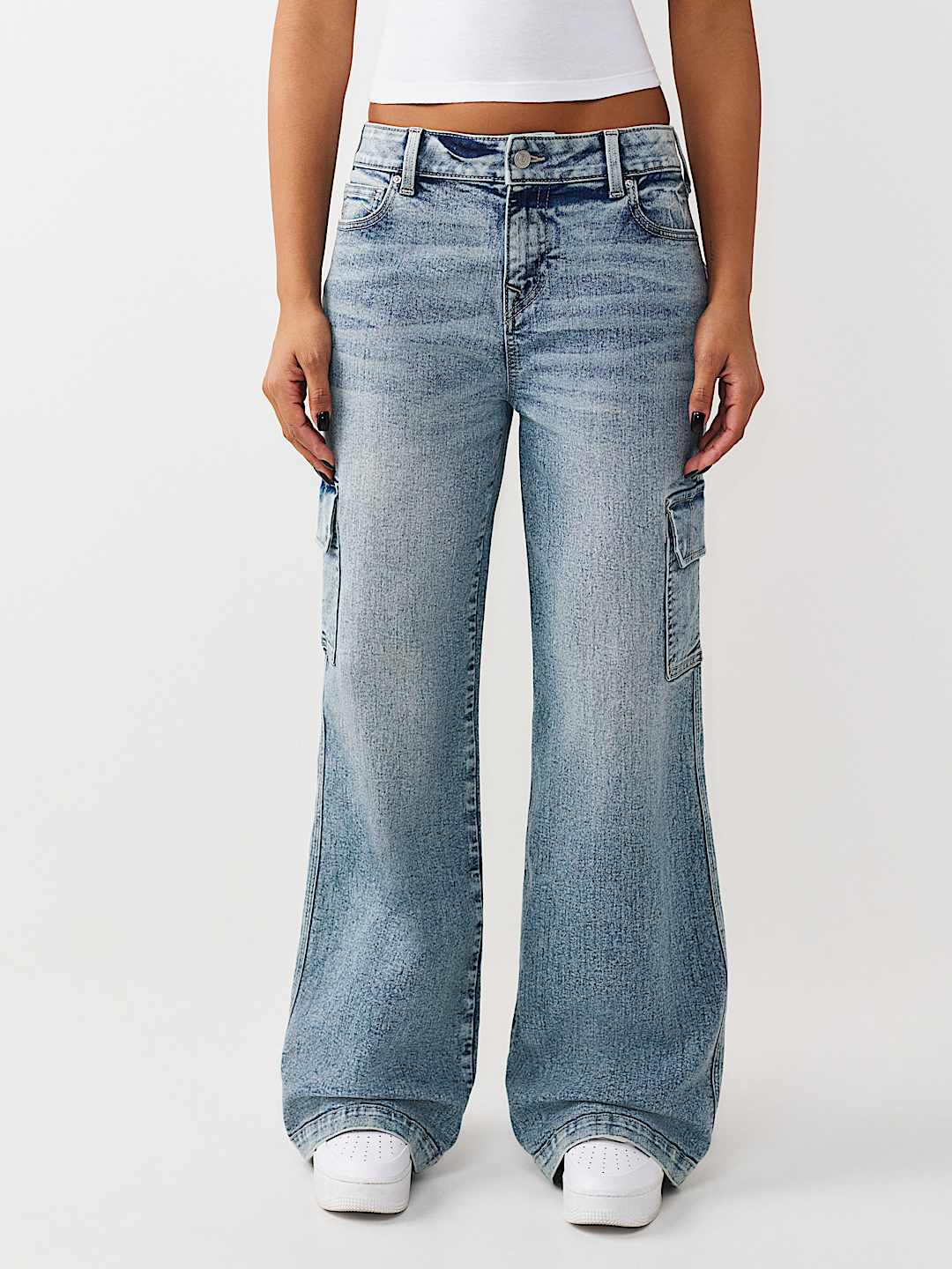 BOBBI MID RISE BAGGY CARGO JEAN, image 1