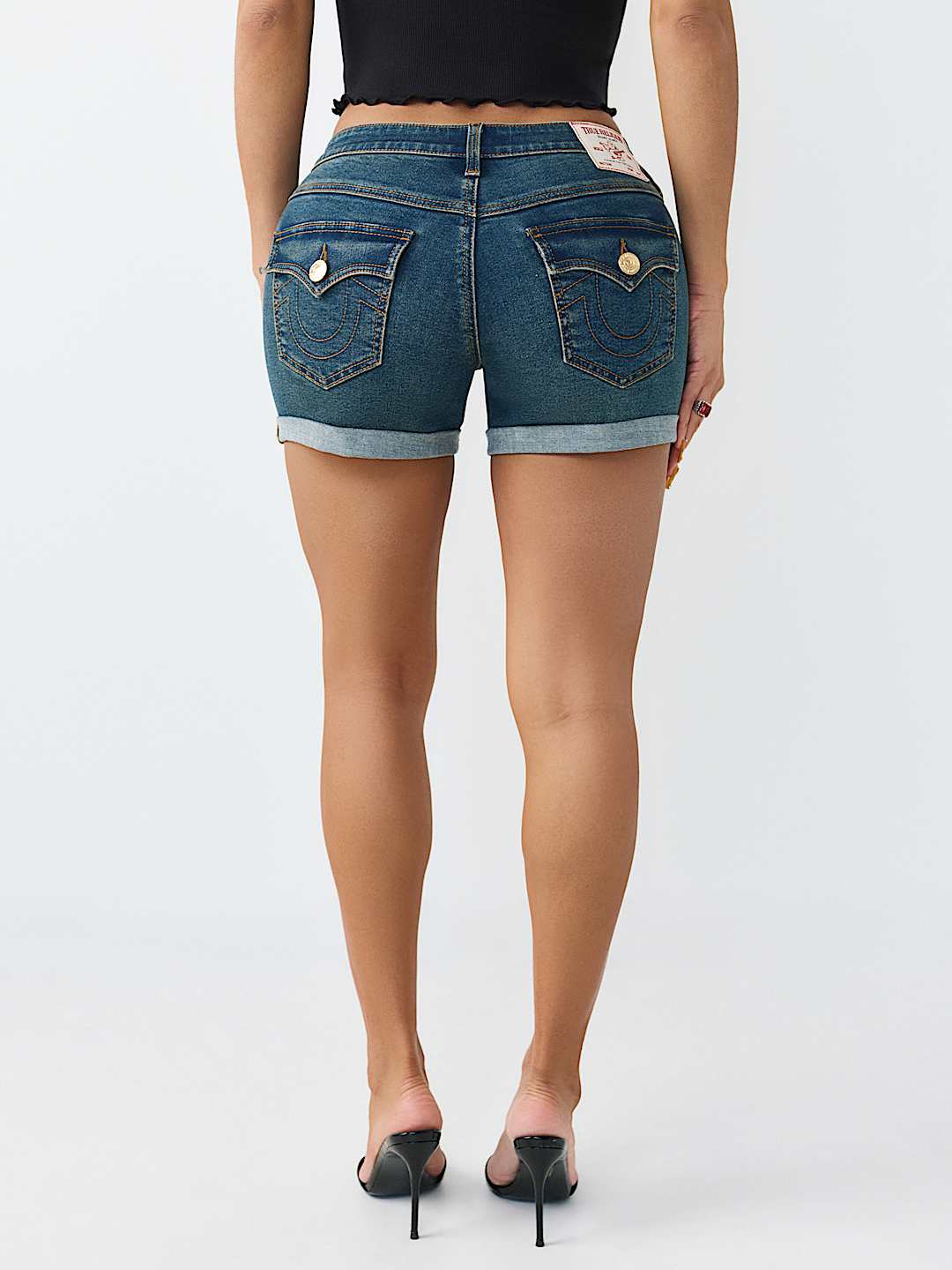 SHORTS JAYDE DE TIRO MEDIO CON SOLAPA, image 6