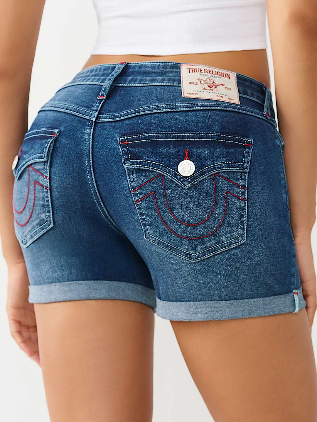 SHORTS JAYDE DE TIRO MEDIO CON SOLAPA, image 1