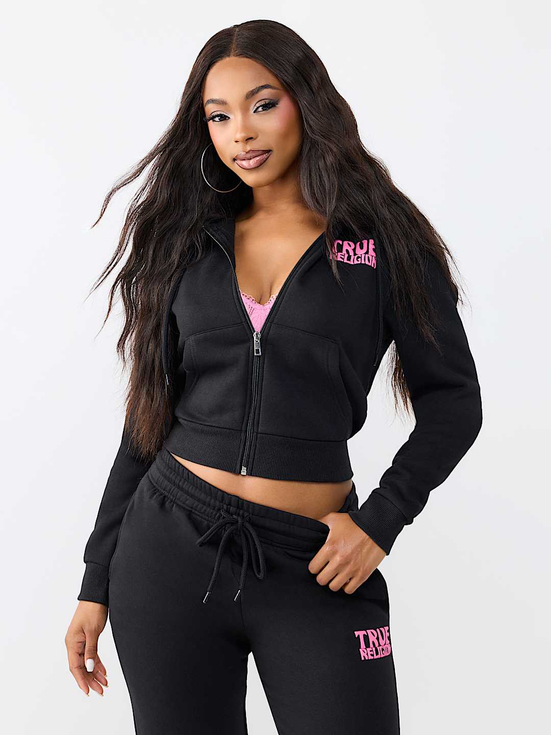 BUDDHA SHRUNKEN ZIP HOODIE