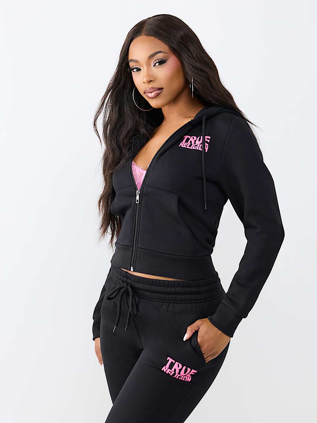 BUDDHA SHRUNKEN ZIP HOODIE