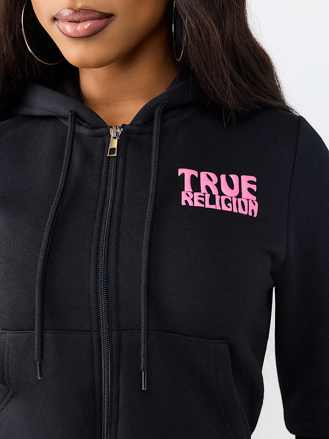 BUDDHA SHRUNKEN ZIP HOODIE