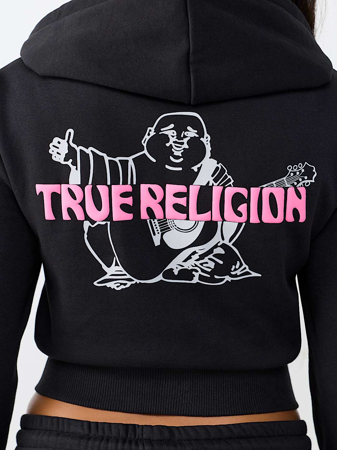 BUDDHA SHRUNKEN ZIP HOODIE