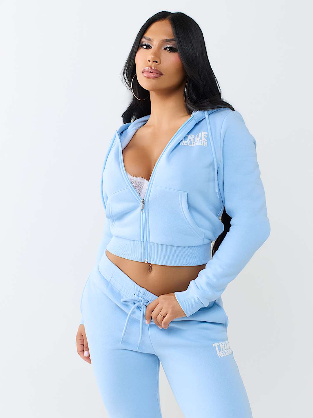 BUDDHA SHRUNKEN ZIP HOODIE