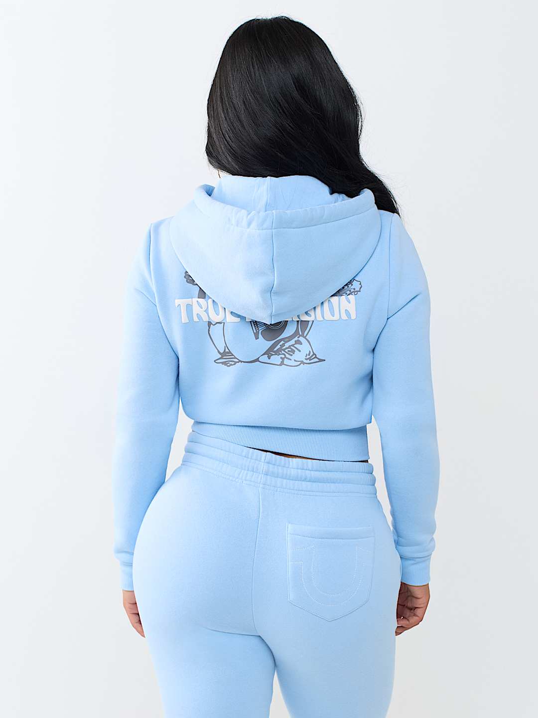 BUDDHA SHRUNKEN ZIP HOODIE