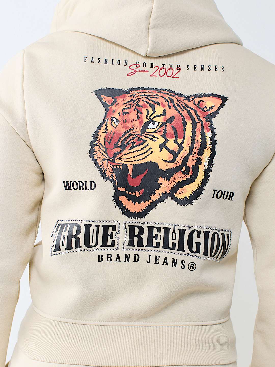 TIGER SHRUNKEN ZIP HOODIE
