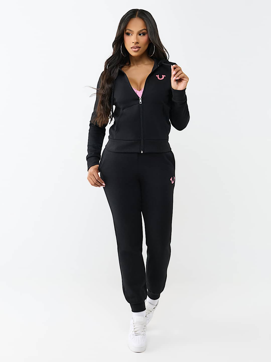 GLITTER BUDDHA CLASSIC ZIP HOODIE, image 3
